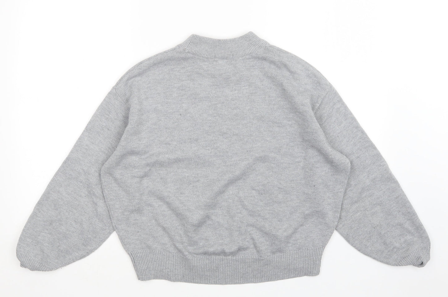 H&M Womens Grey   Pullover Sweatshirt Size M