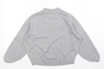 H&M Womens Grey   Pullover Sweatshirt Size M