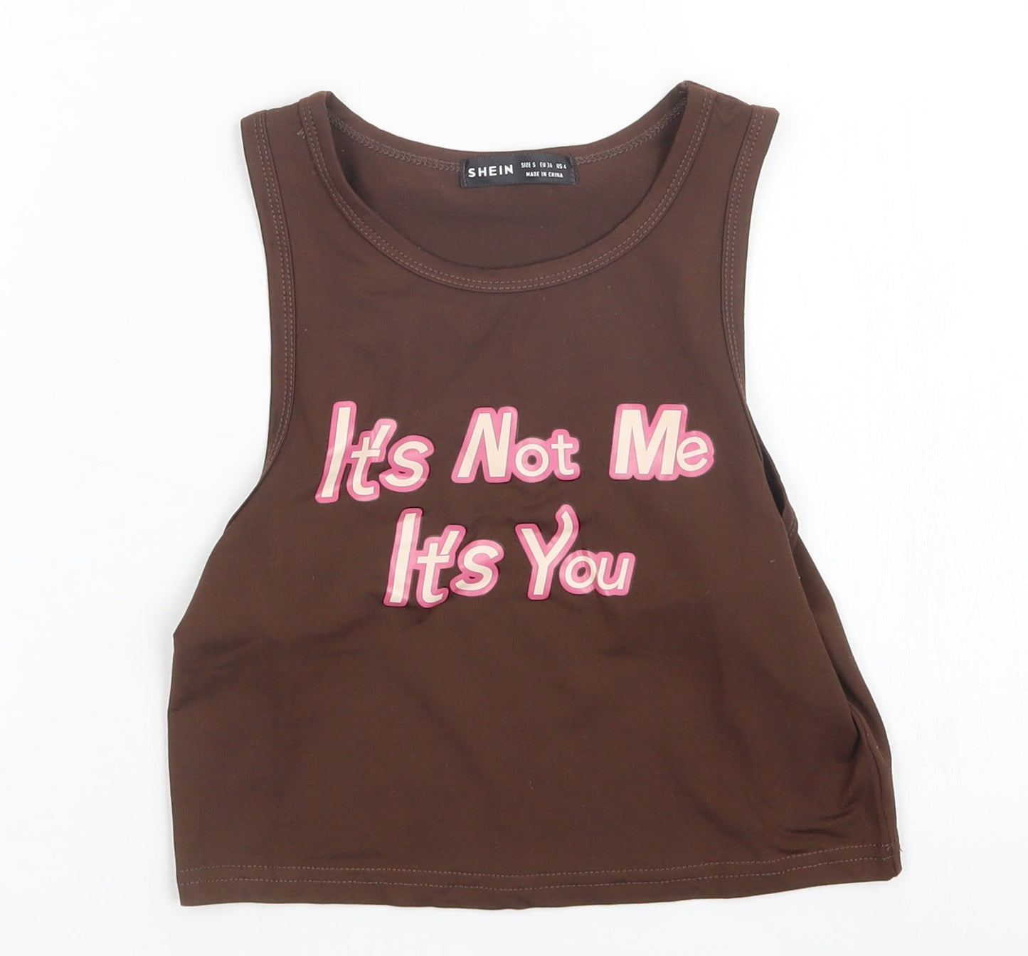 SheIn Womens Brown   Basic Tank Size S