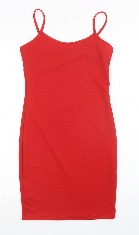 PRETTYLITTLETHING Womens Red   Mini  Size 8