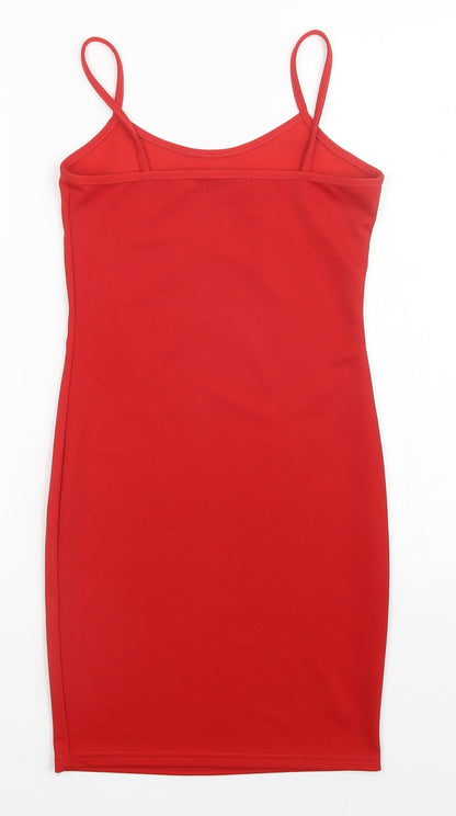 PRETTYLITTLETHING Womens Red   Mini  Size 8