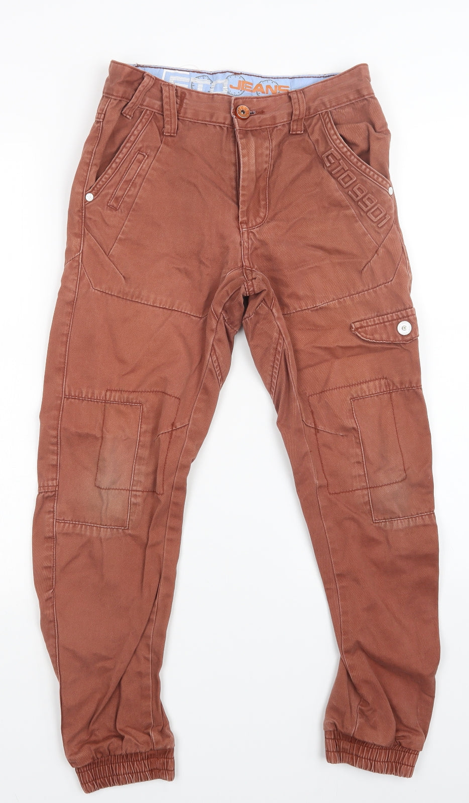 ETO Mens Brown   Straight Jeans Size 26 L26 in