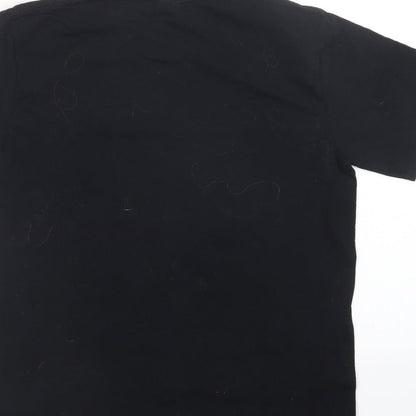 Mens UK Size M Gildan Black  T-Shirt