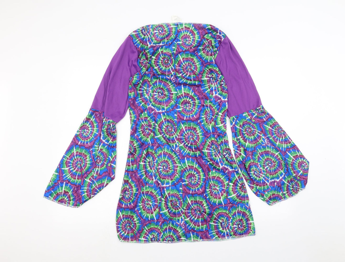 Womens UK Size One Size Preworn Purple Basic Blouse