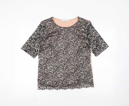 Womens UK Size 10 Marks and Spencer Pink Basic T-Shirt