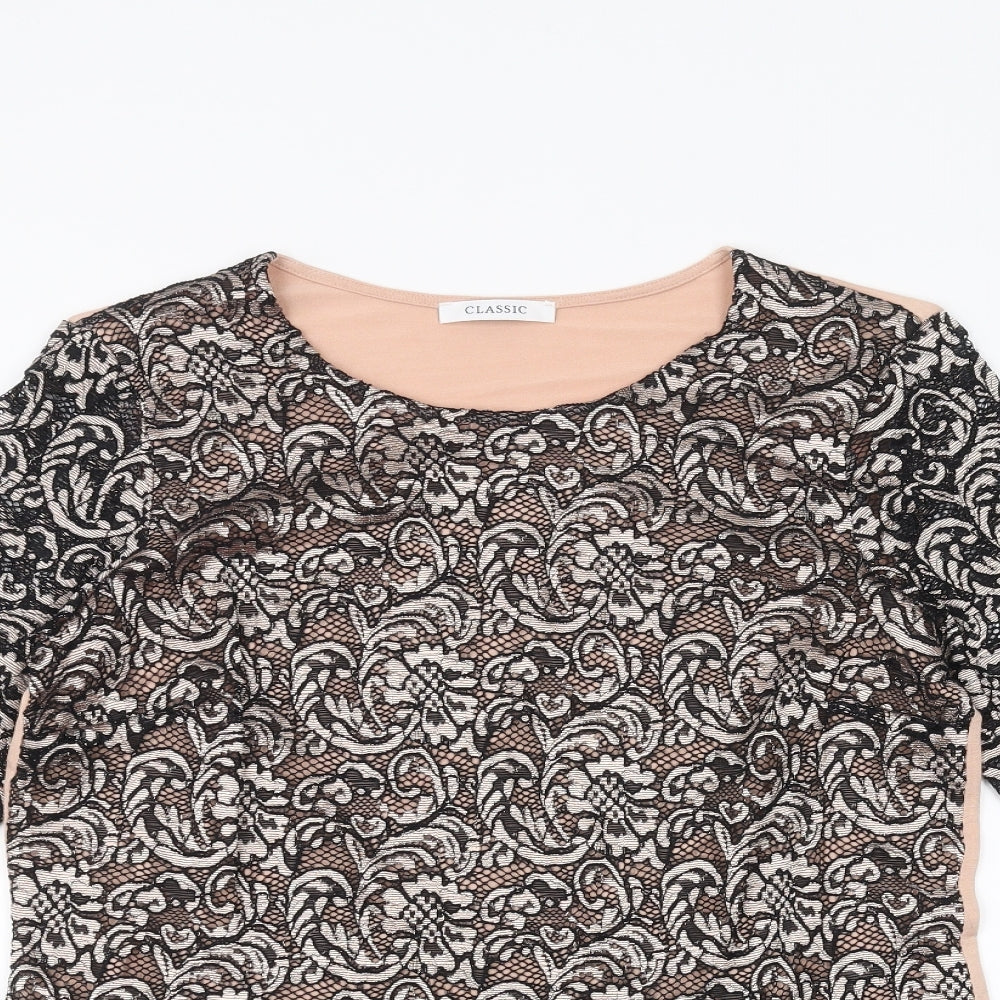 Womens UK Size 10 Marks and Spencer Pink Basic T-Shirt