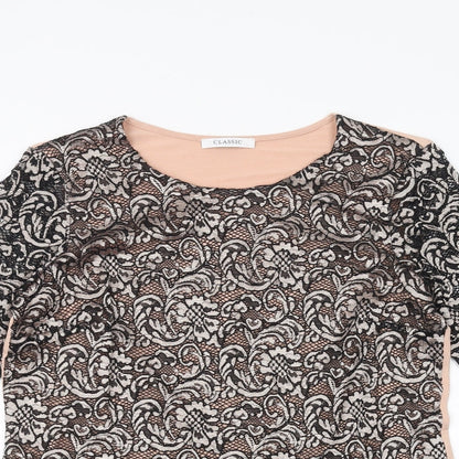 Womens UK Size 10 Marks and Spencer Pink Basic T-Shirt