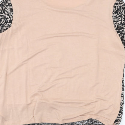Womens UK Size 10 Marks and Spencer Pink Basic T-Shirt