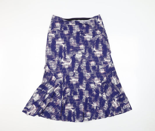 Marks and Spencer Womens Blue Floral  Pettiskirt Skirt Size 12