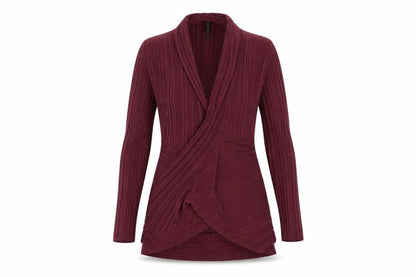Womens UK Size 10 Preworn Red Cardigan Jumper