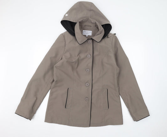Womens UK Size 12 debinhams Green Parka Coat
