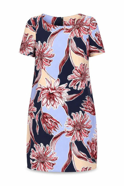 Marks & Spencer Womens Blue Floral  A-Line  Size 10