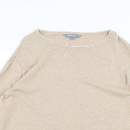 Womens UK Size 10 Principles Brown Basic T-Shirt