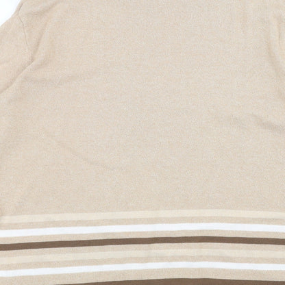 Womens UK Size 10 Principles Brown Basic T-Shirt