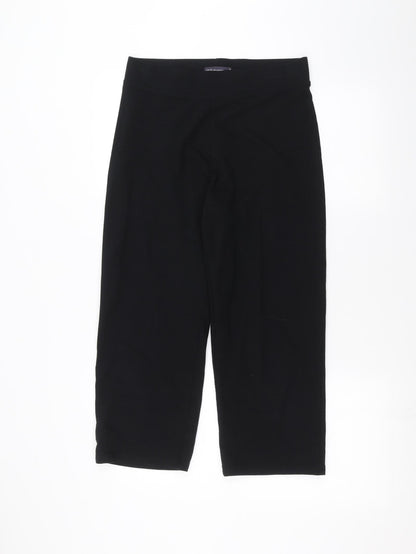 Womens UK Size 10 Marks and Spencer Regular Fit  Black Trousers