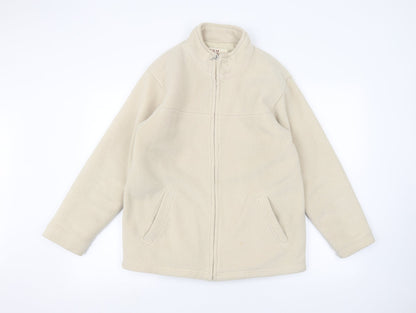 EWM Womens White   Full Zip Jumper Size S