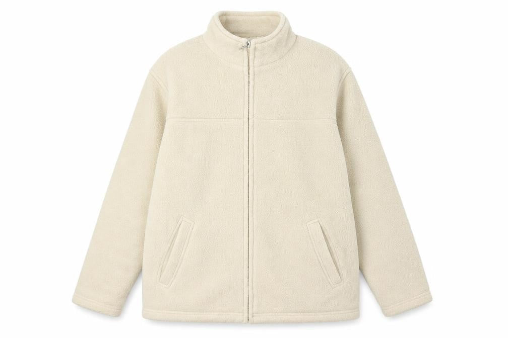 Womens UK Size S EWM White Full Zip Jumper
