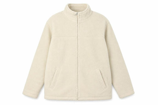 Womens UK Size S EWM White Full Zip Jumper