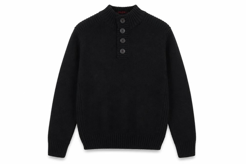 Mens UK Size L Kensington Black Pullover Jumper