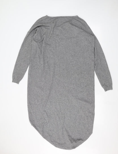 Womens UK Size One Size Preworn Grey Pullover Jumper