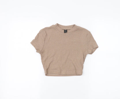 SheIn Womens Brown   Basic T-Shirt Size XS