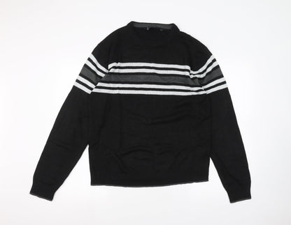 Cutting Edge Mens Black   Pullover Jumper Size L