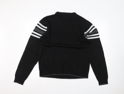 Cutting Edge Mens Black   Pullover Jumper Size L