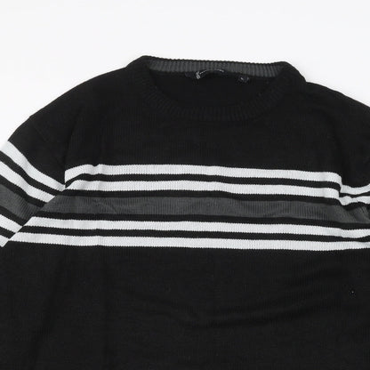 Cutting Edge Mens Black   Pullover Jumper Size L
