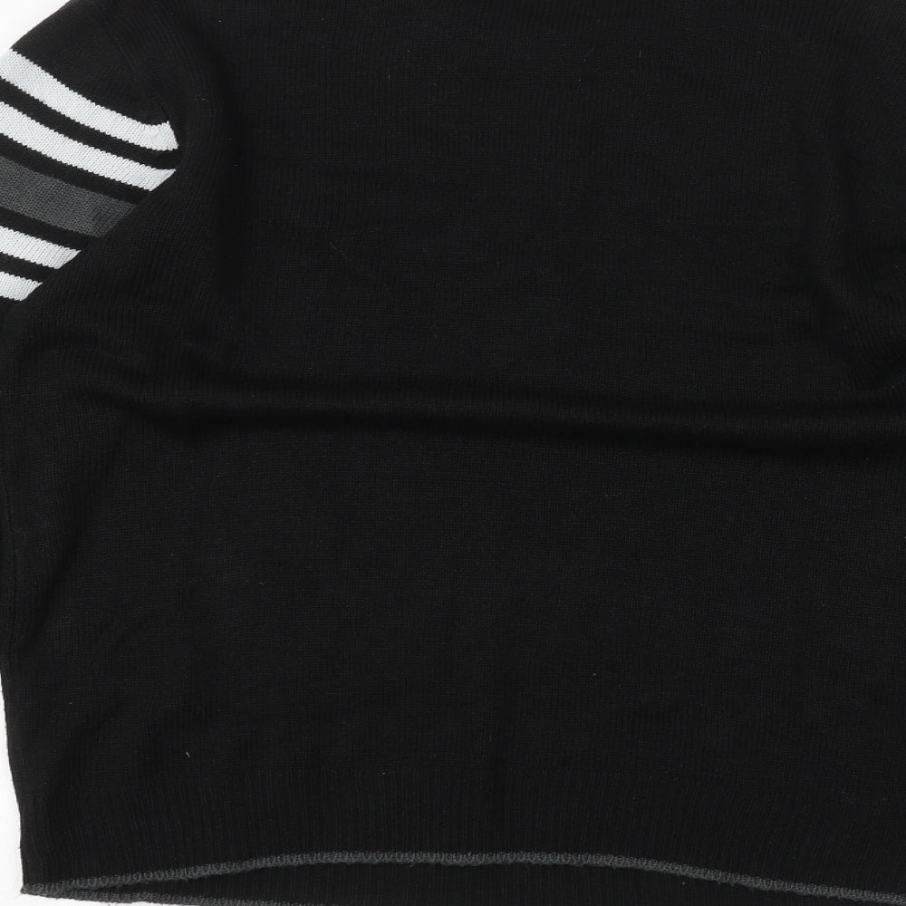 Cutting Edge Mens Black   Pullover Jumper Size L