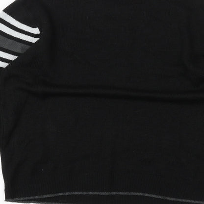Cutting Edge Mens Black   Pullover Jumper Size L