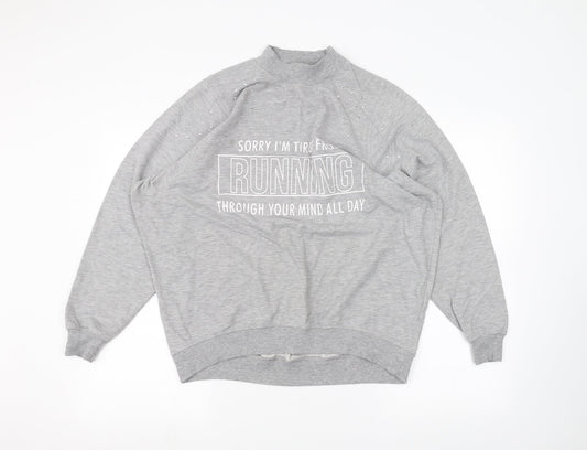Womens UK Size 12 Select Grey Pullover Jumper