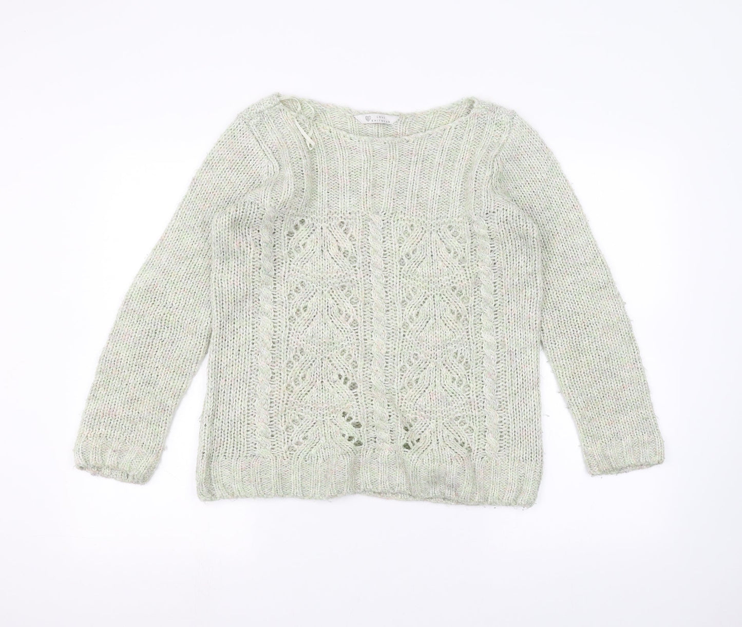 Womens UK Size 10 BHS Green Pullover Jumper