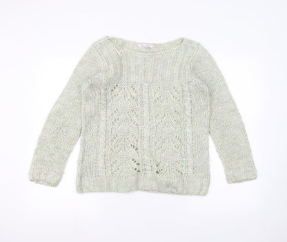 Womens UK Size 10 BHS Green Pullover Jumper
