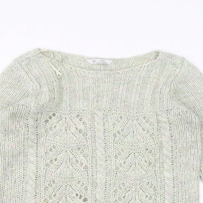 Womens UK Size 10 BHS Green Pullover Jumper