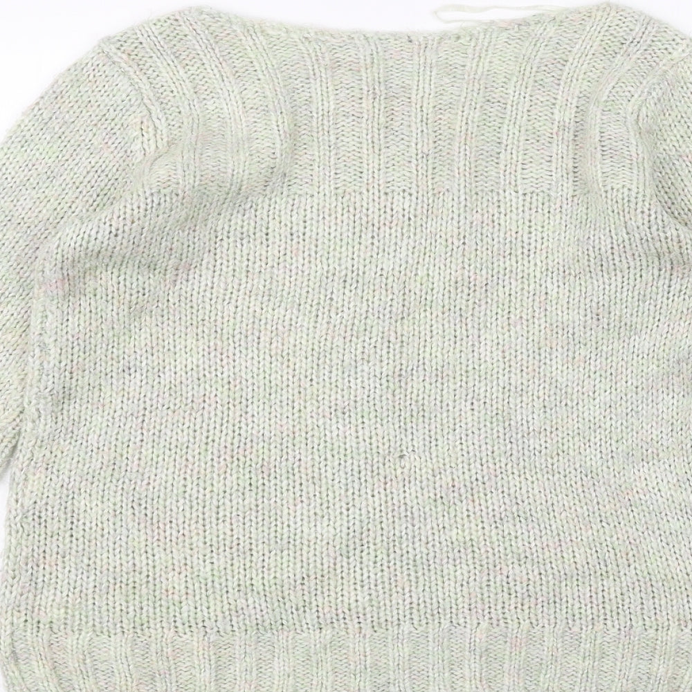 Womens UK Size 10 BHS Green Pullover Jumper
