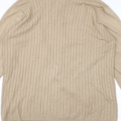 Womens UK Size 14 Debinhams Brown Cardigan Jumper