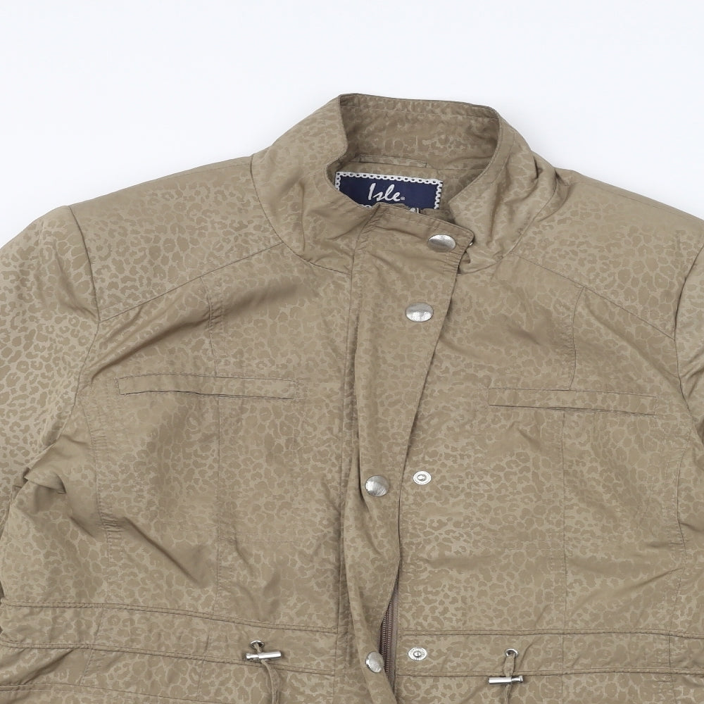 Womens UK Size 12 ISLE Brown Jacket