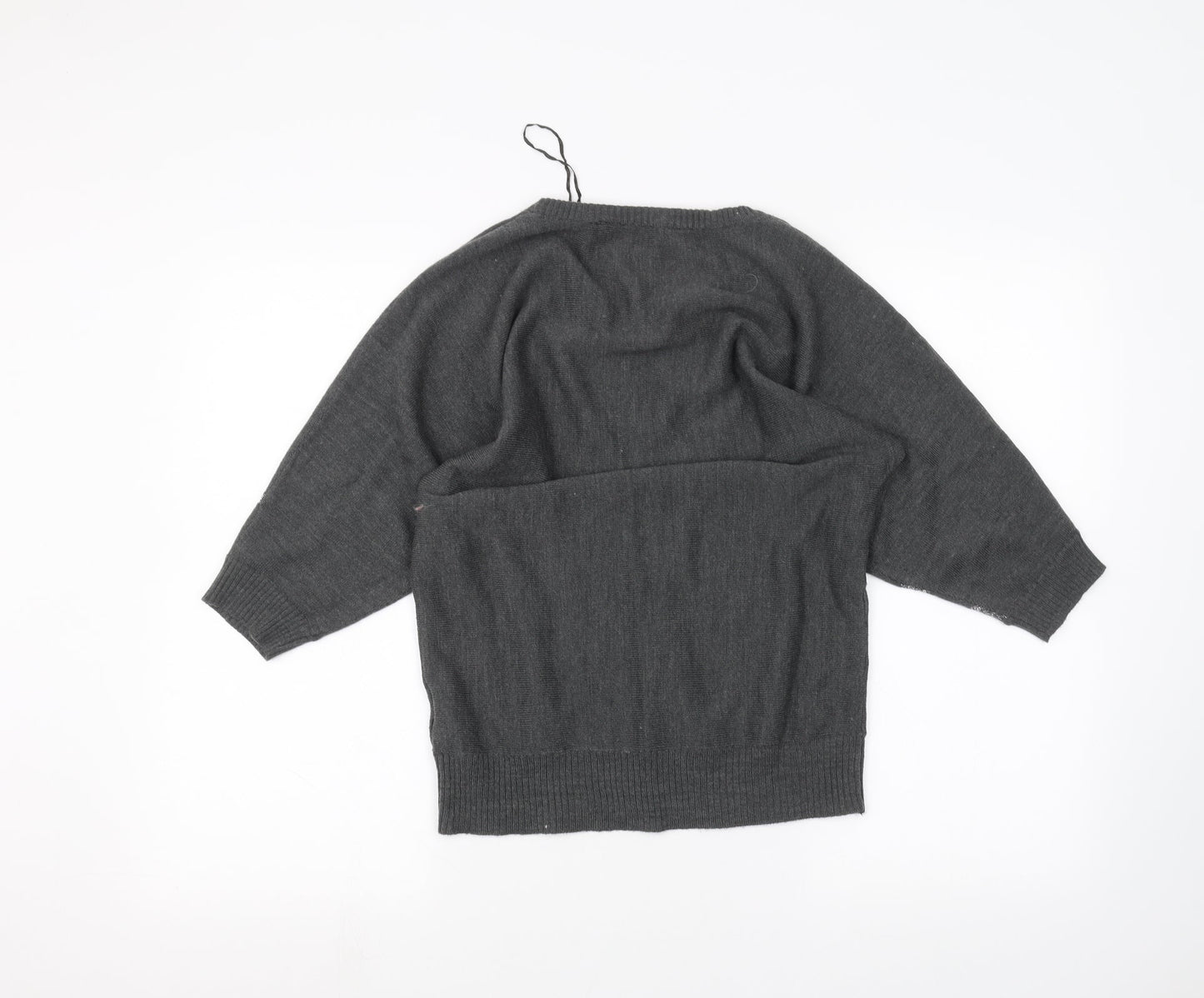 Womens UK Size 12 Golddigga Grey Pullover Jumper