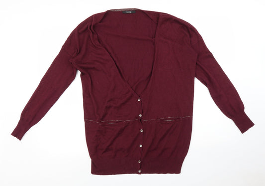 George Womens Purple   Cardigan Jumper Size 12