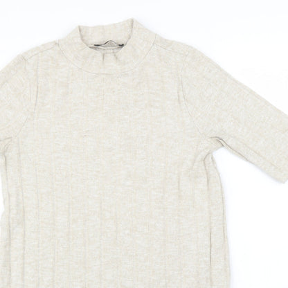 F&F Womens Beige   T-Shirt Dress  Size 8