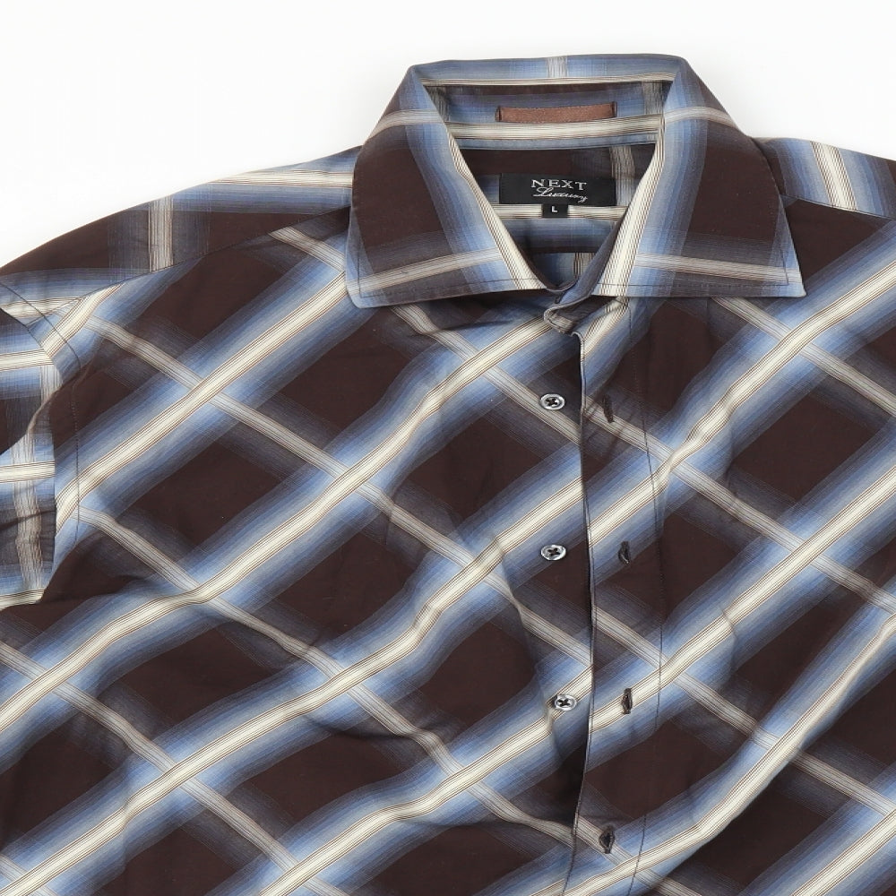 Mens UK Size L NEXT Multicoloured  Button-Up Long Sleeve Casual Shirt