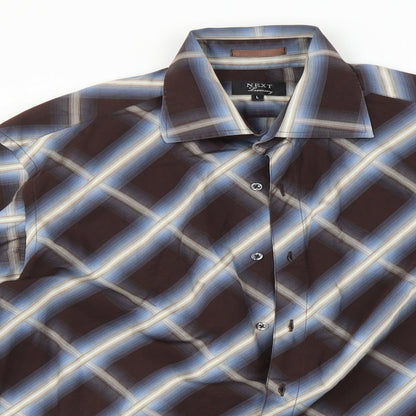Mens UK Size L NEXT Multicoloured  Button-Up Long Sleeve Casual Shirt