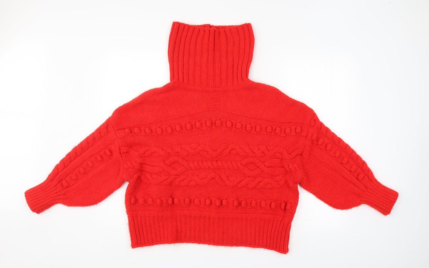 George Womens Red   Henley Jumper Size L