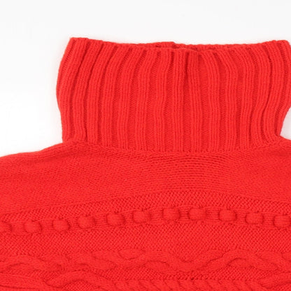 George Womens Red   Henley Jumper Size L