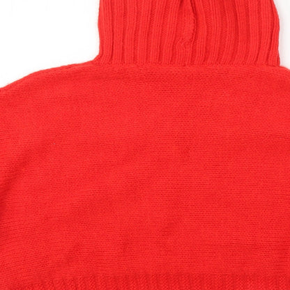 George Womens Red   Henley Jumper Size L