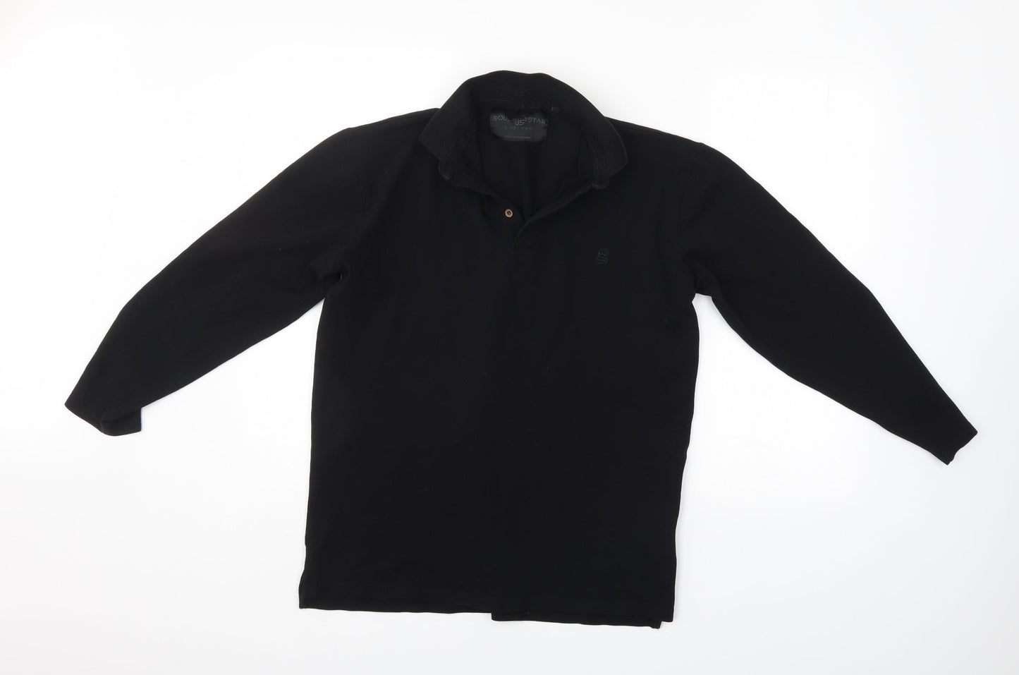 Soul Star Mens Black    Polo Size L