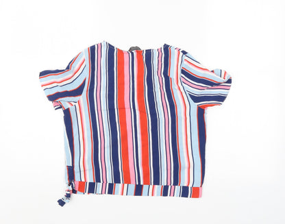 Primark Girls Multicoloured Striped  Wrap Blouse Size 12-13 Years
