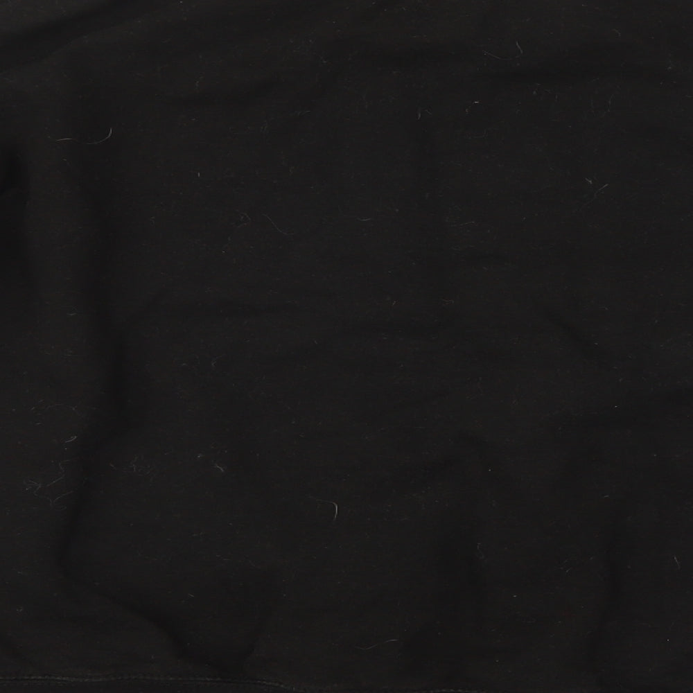 Mens UK Size M Just Hoods Black Pullover Sweatshirt