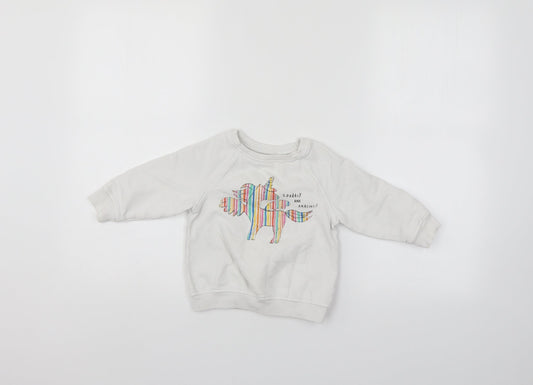 NEXT Girls White   Pullover Sweatshirt Size 3 Years