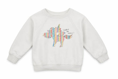 Next Girls White   Pullover Sweatshirt Size 3 Years